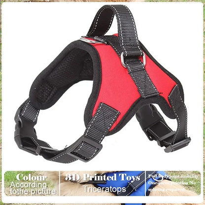 Dog Harness and Leash Set No Pull Adjustable Comfortable with Easy Control Handle Outdoor Running Walking Hand Free Lead Leash