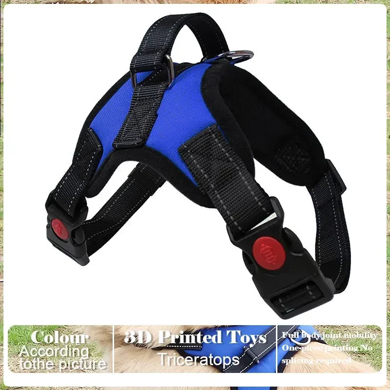 Dog Harness and Leash Set No Pull Adjustable Comfortable with Easy Control Handle Outdoor Running Walking Hand Free Lead Leash